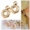 gold plated earrings with exclusive cubic zirconia